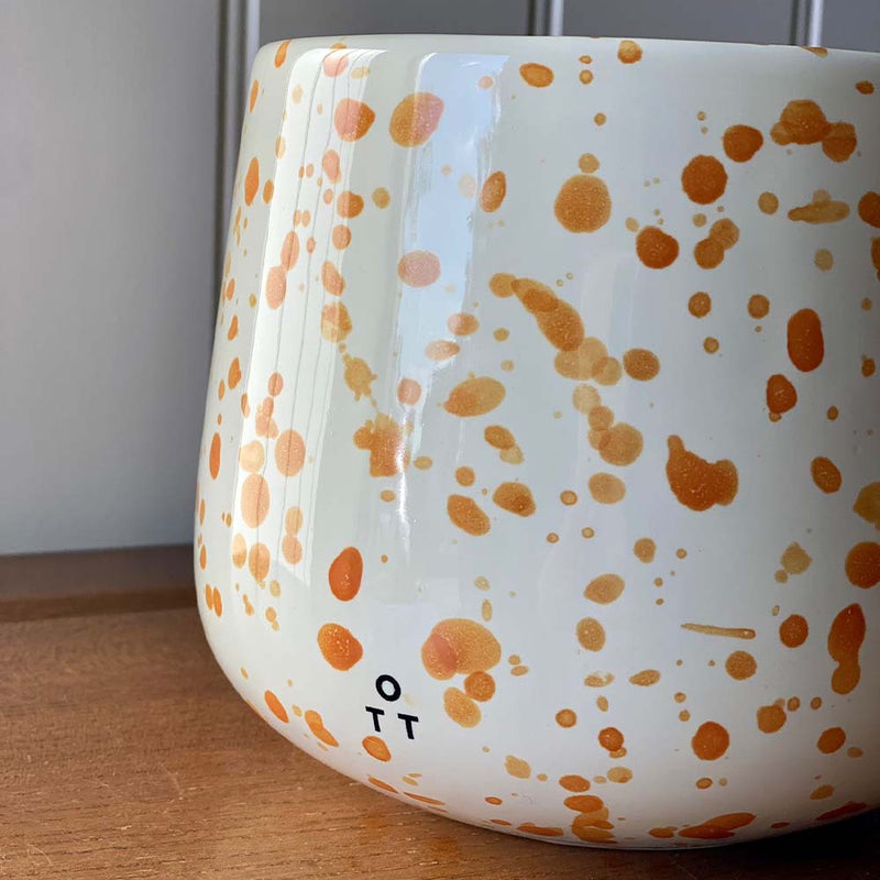 Splatter Pot x Hot Pottery Orange
