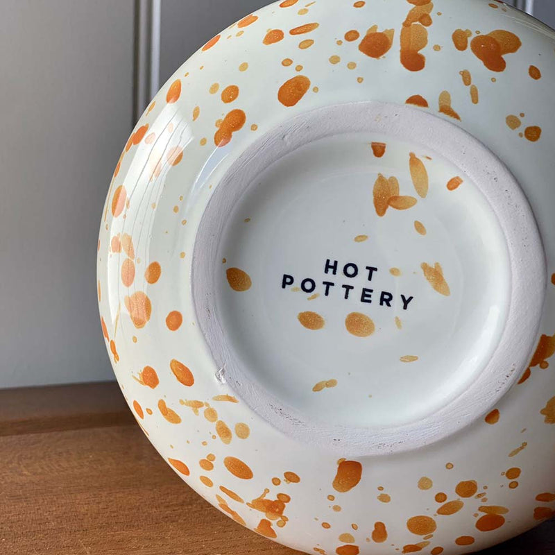 Splatter Pot x Hot Pottery Orange