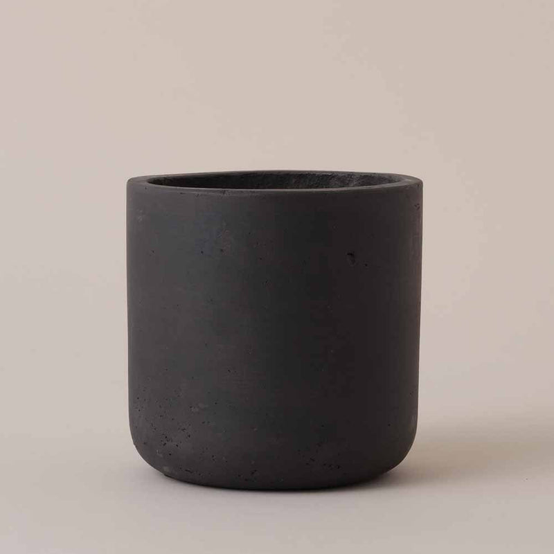 Dark Grey Concrete Pot