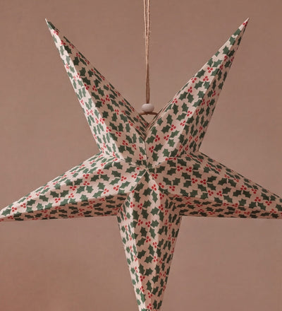 Holly Pattern Paper Star