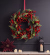 Artificial Red Norah Wreath