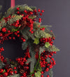 Artificial Red Norah Wreath