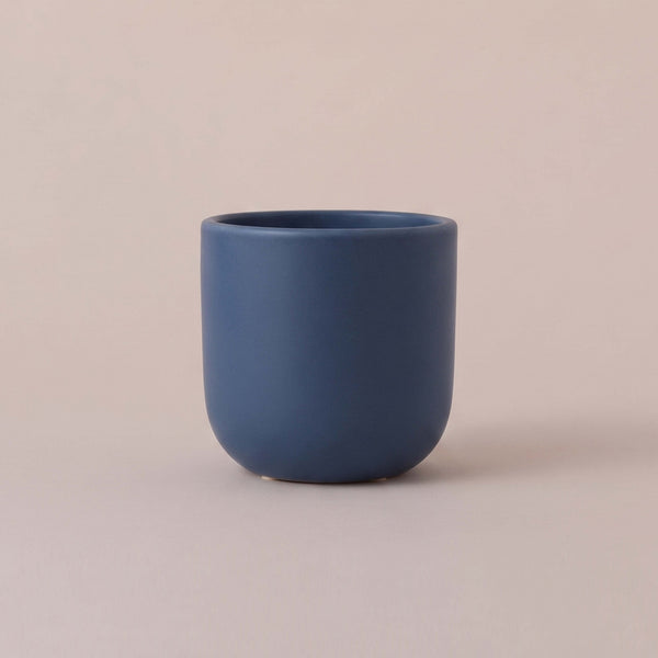 Inky Blue Earthenware Pot (14cm)