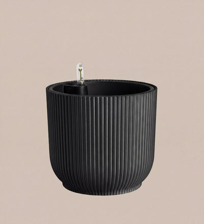 Anthracite Pot with Self-watering Insert