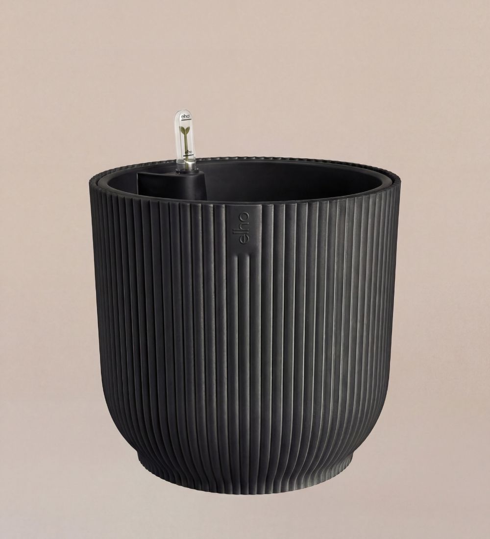 Dark Grey Pot with Self-Watering Insert (22cm)
