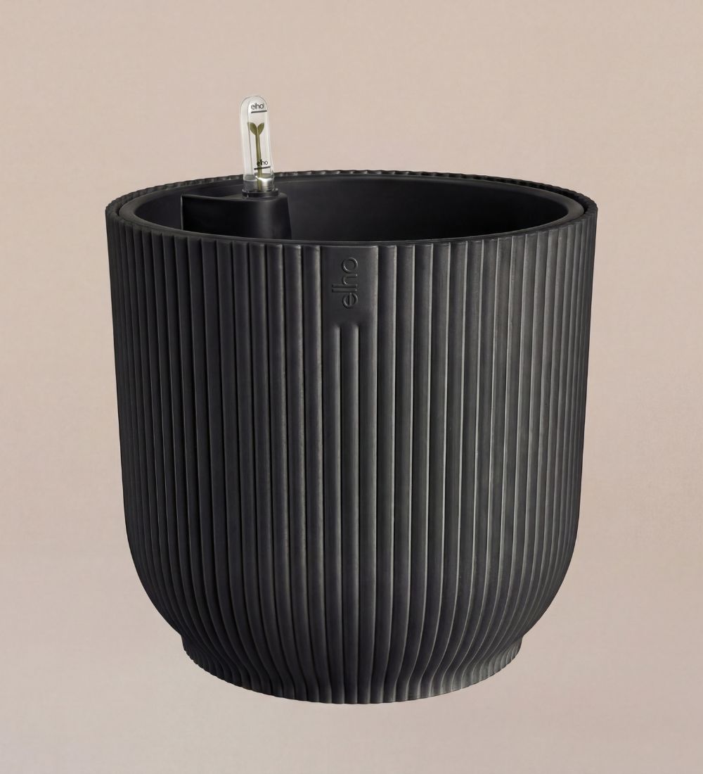 Dark Grey Pot with Self-Watering Insert (25cm)