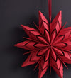 Red Fretwork Paper Star