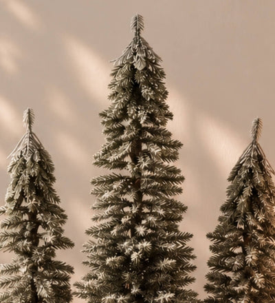 Christmas Trees on Log