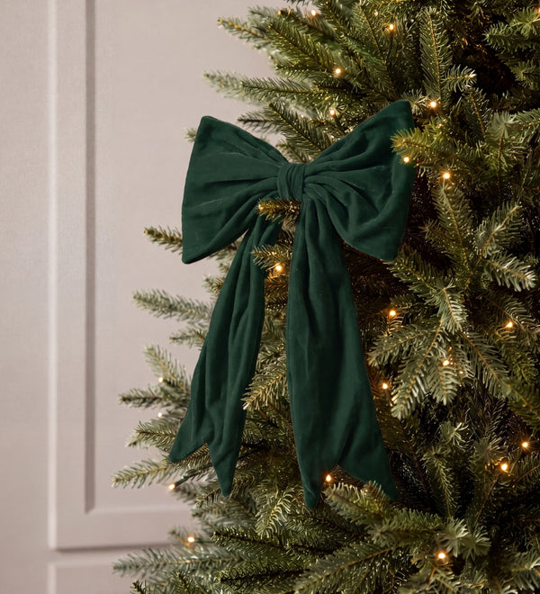 Large green bow