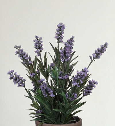 Artificial Blue Lavender & Pot