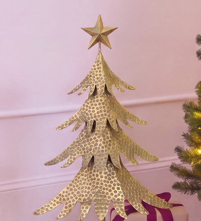 Gold Metal Christmas Tree