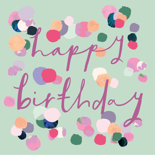 Happy Birthday Confetti Card