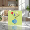Blue Stripe Vase Card