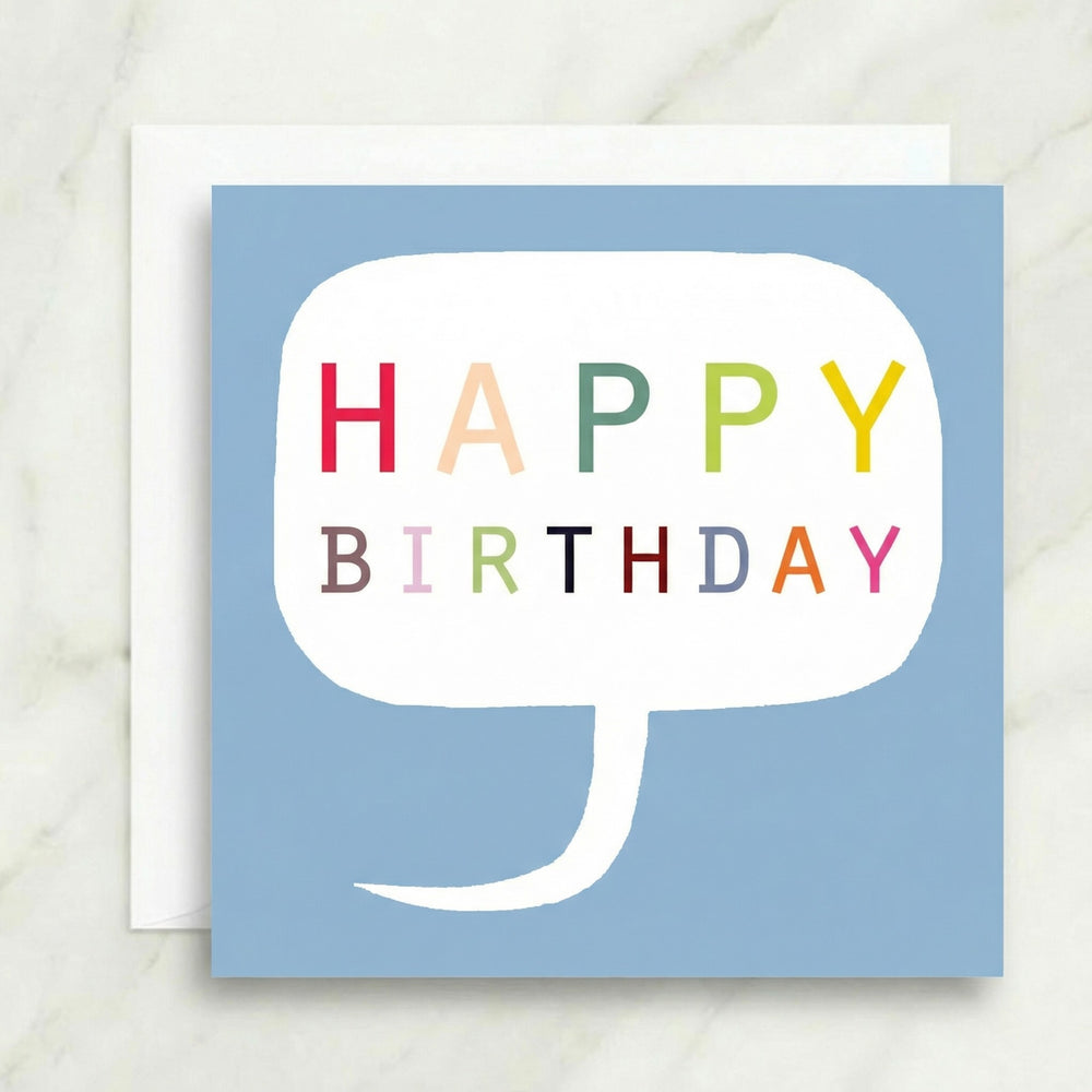 Speech Bubble Birthday Card