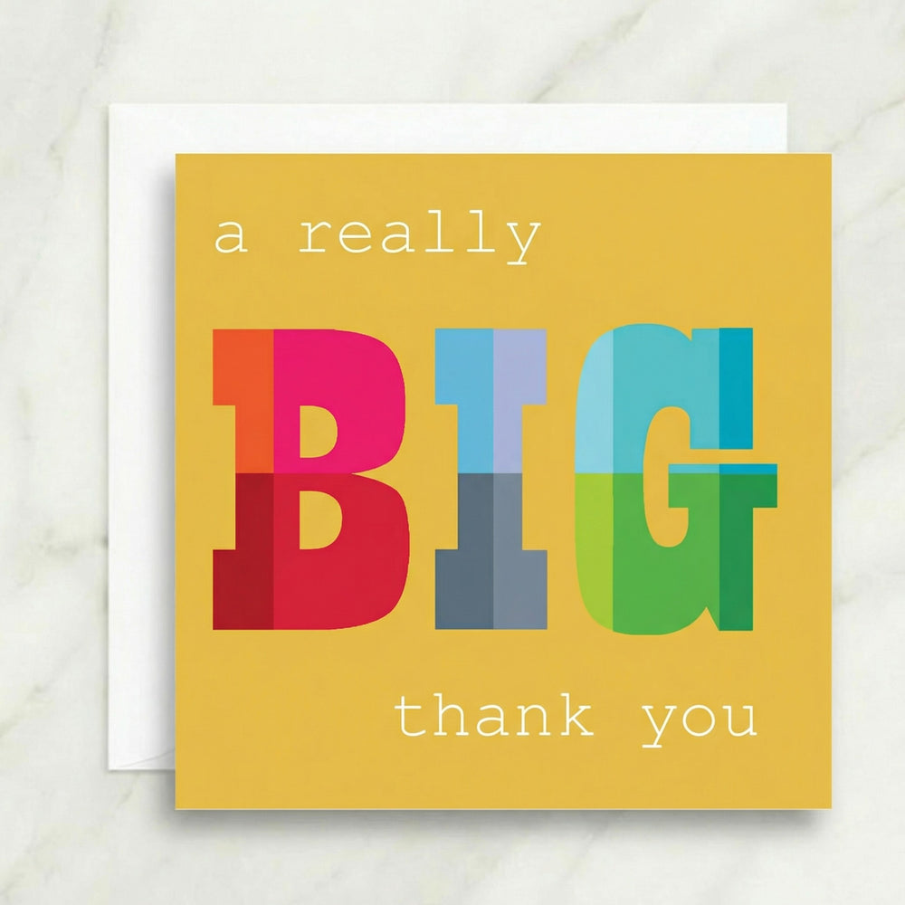 Big Thank You Card