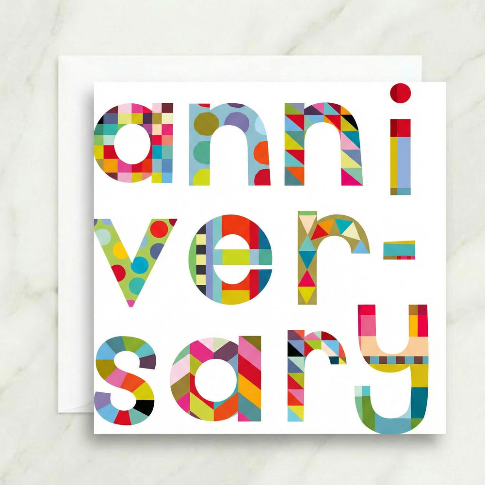 Patterned Anniversary Card