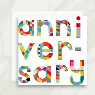 Patterned Anniversary Card