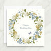 Wedding Day Harebells Wreath Card
