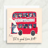 Just Married Bus Card