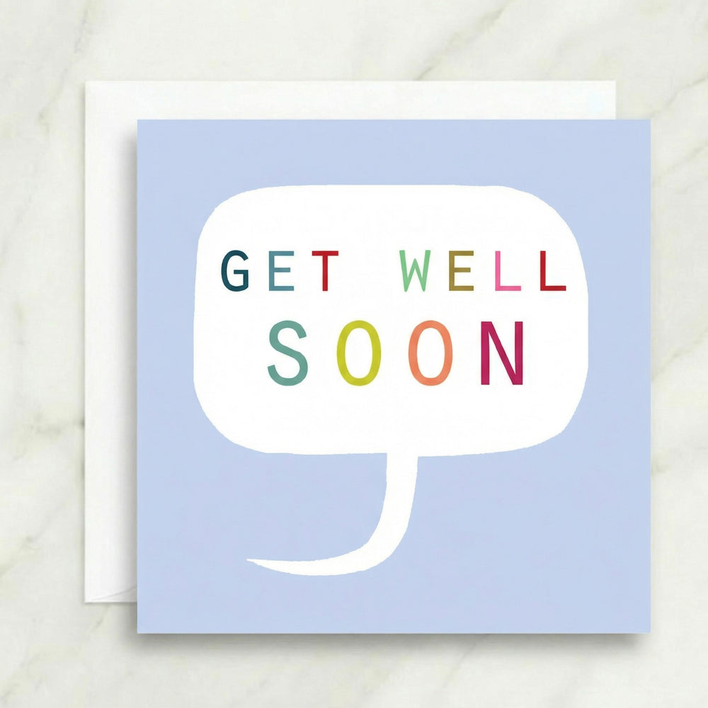 Get Well Soon Speech Bubble Card