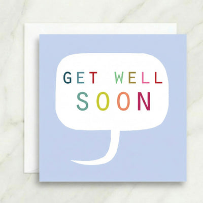 Get Well Soon Speech Bubble Card