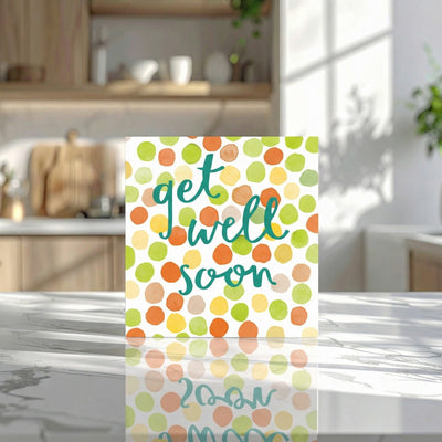 Get Well Soon Polka Dot Card