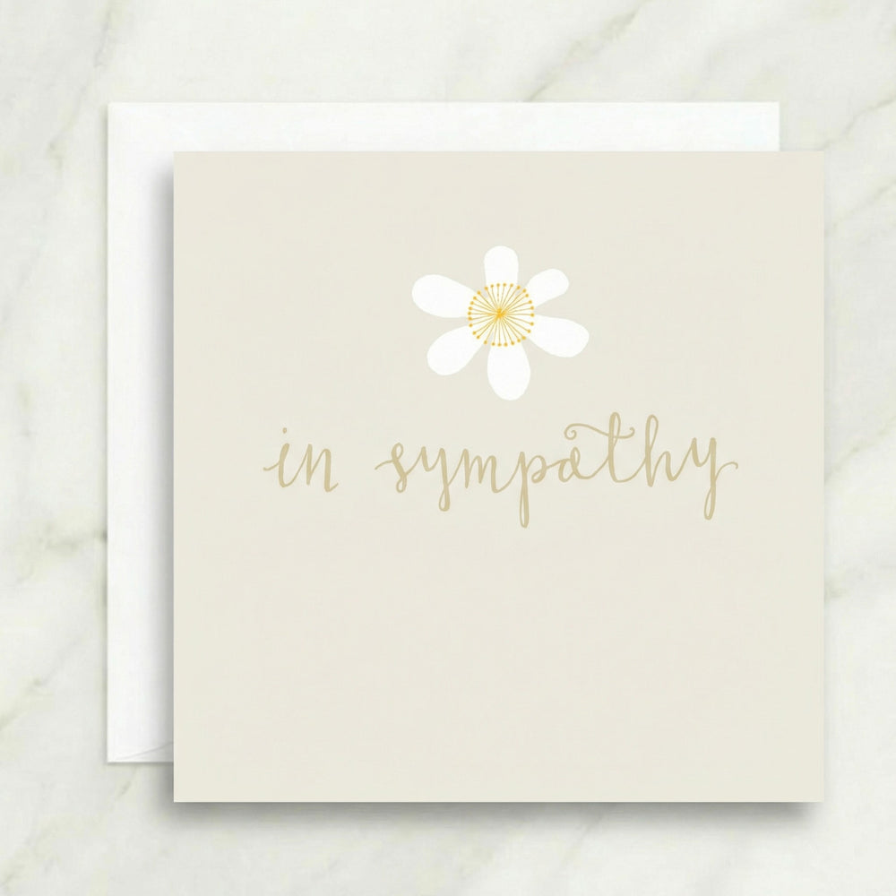 Single Flower Sympathy Card