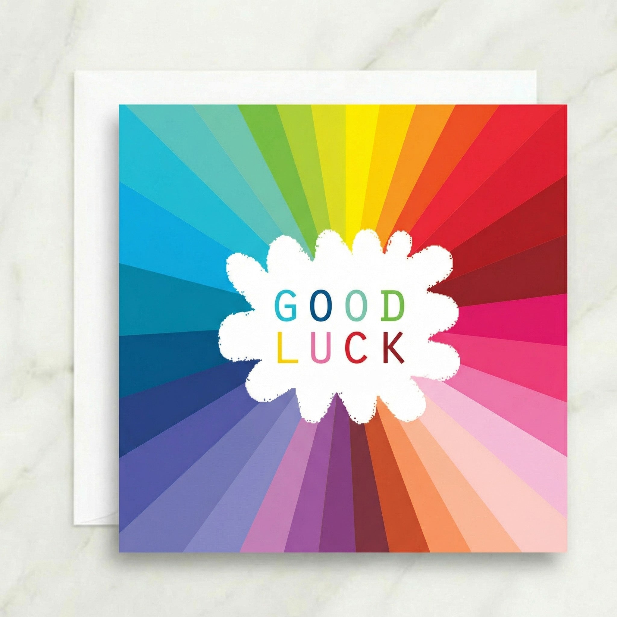 Good Luck Rainbow Good Luck Card | Kali Stileman | Personalised Good ...