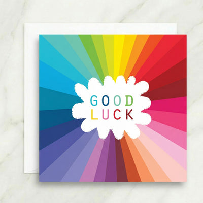 Good Luck Rainbow Card
