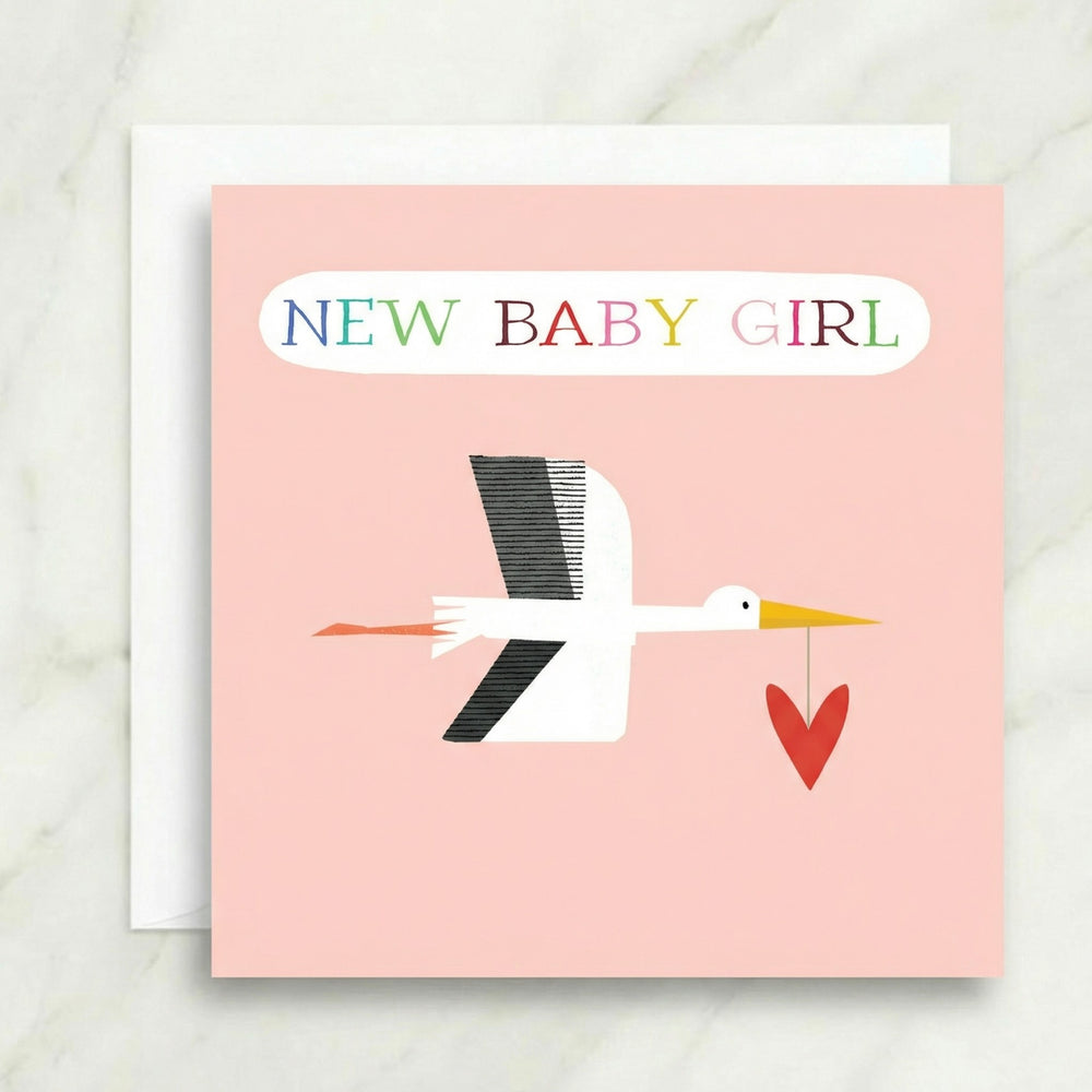New Baby Girl Stalk Card