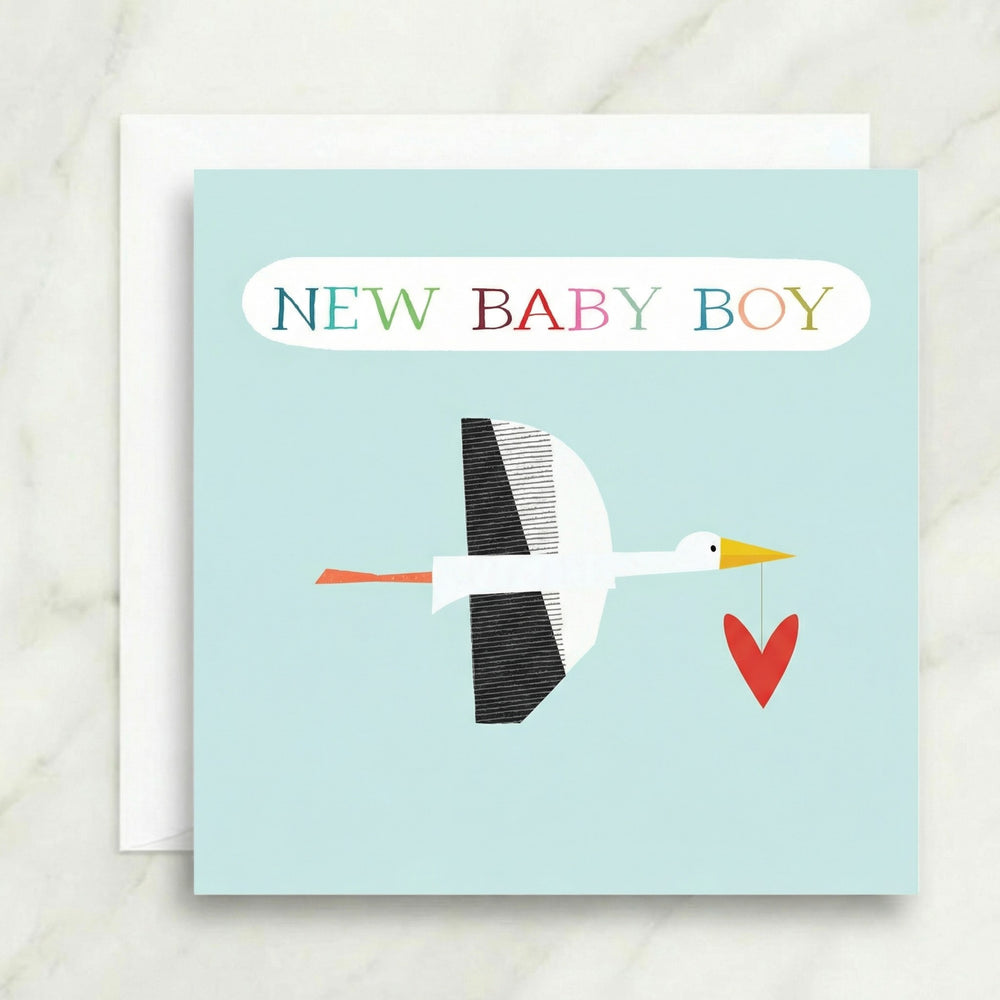 New Baby Boy Stalk Card