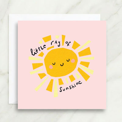 Little Ray of Sunshine Pink Card