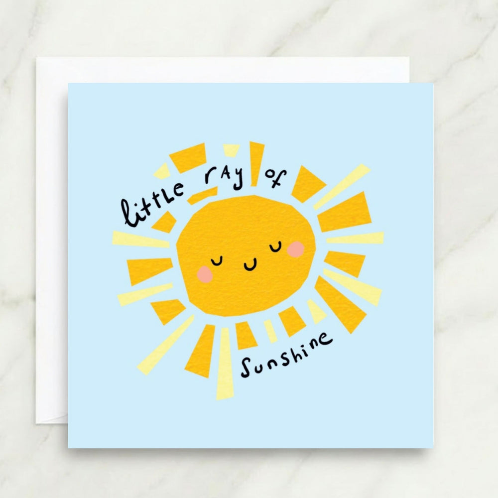 Little Ray of Sunshine Blue Card
