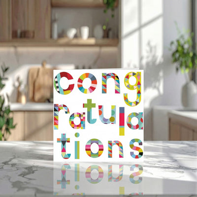 Patterned Congratulations Card