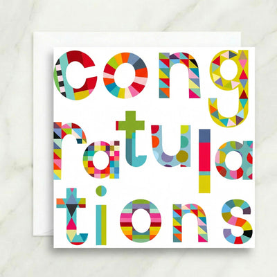 Patterned Congratulations Card