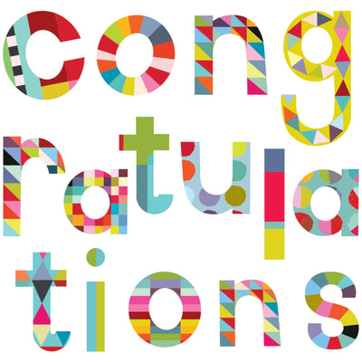 Patterned Congratulations Card
