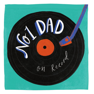No.1 Dad on Record Card