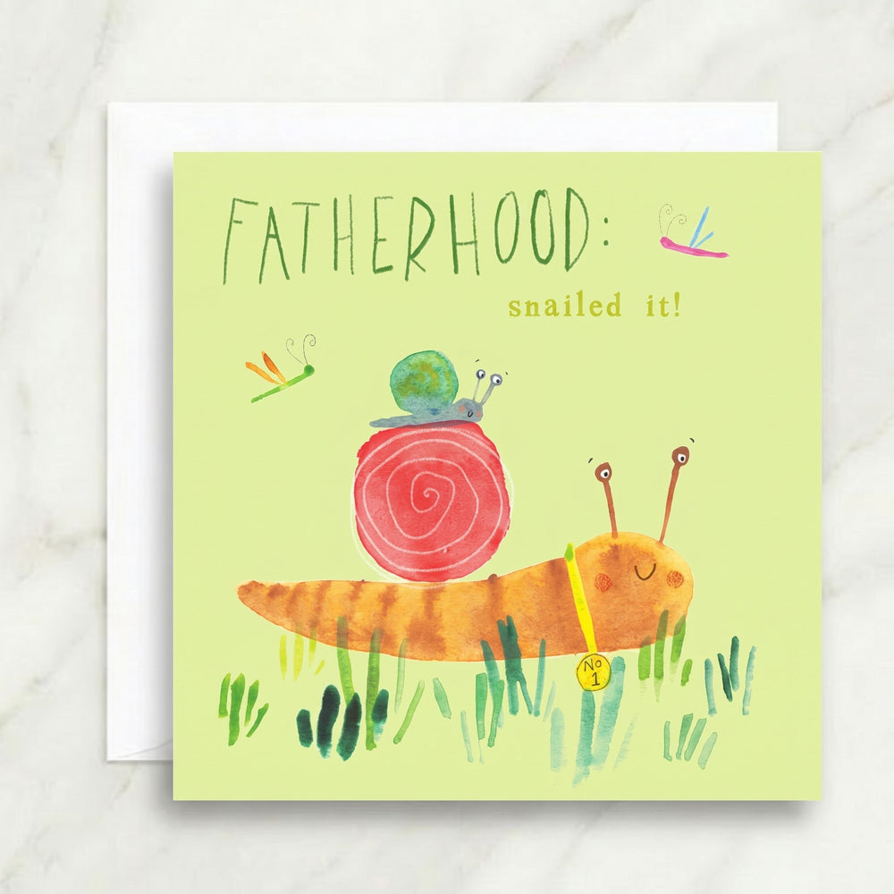 Fatherhood Snailed It Card
