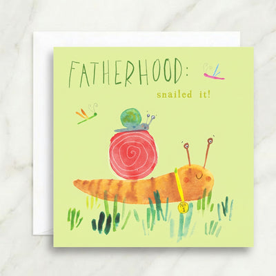 Fatherhood Snailed It Card