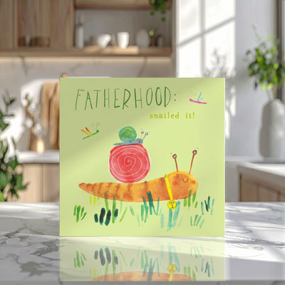 Fatherhood Snailed It Card