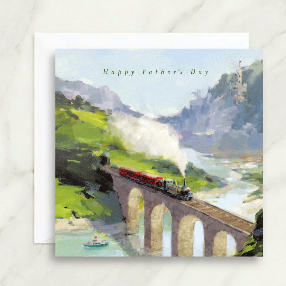Happy Father's Day Train Card