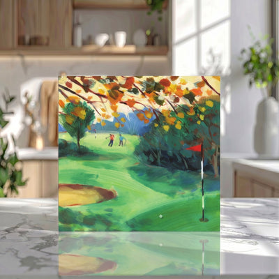 Golf Course Painting Card