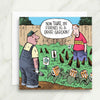 Beer Garden Cartoon Card