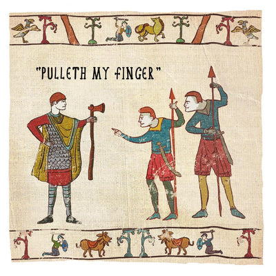 Pulleth My Finger Tapestry Card