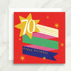 70th Birthday Star Card