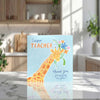 Super Teacher Giraffe Card