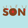 Son Reindeer Christmas Card