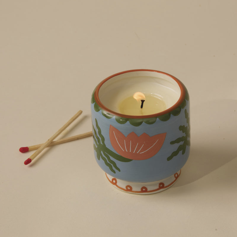 Cactus Flower Candle