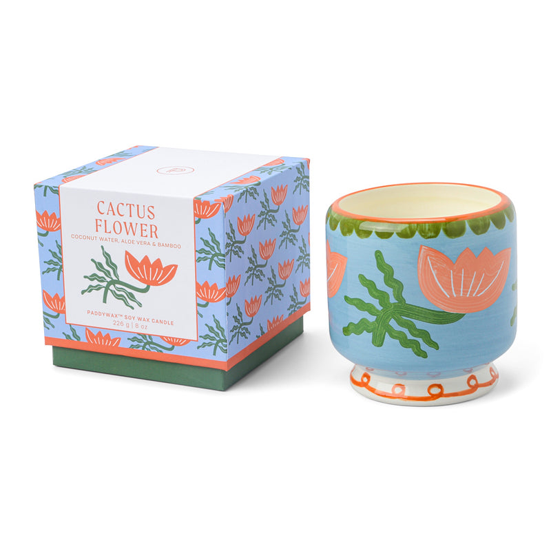 Cactus Flower Candle