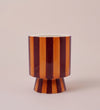 Orange Striped Pot 15cm